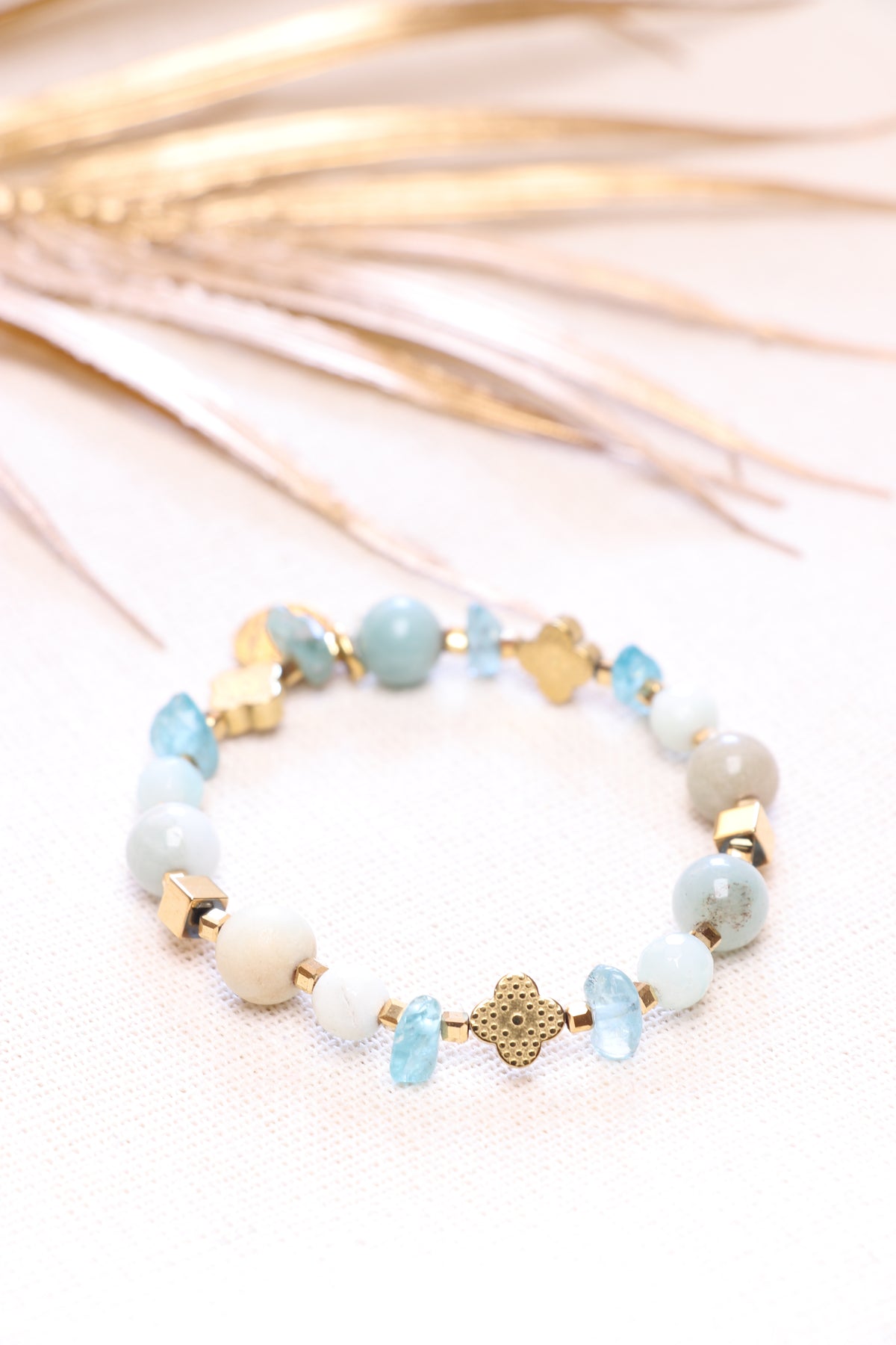 Bracelet en Amazonite — Emmanuelle Bijoux