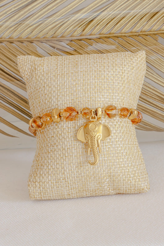 Bracelet LAKSHMI Abondance & Énergie Positive en Citrine