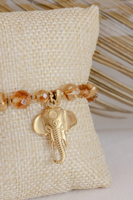 Bracelet LAKSHMI Abondance & Énergie Positive en Citrine