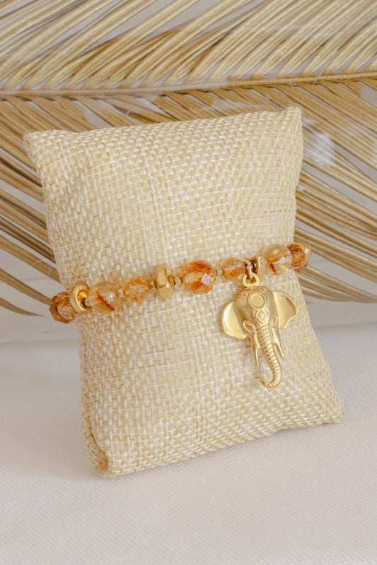 Bracelet LAKSHMI Abondance & Énergie Positive en Citrine