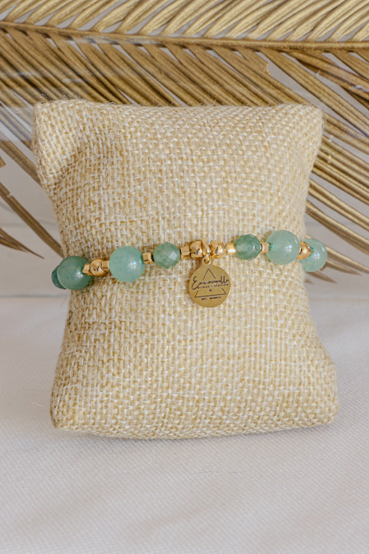 Bracelet SAMATA pendentif étoile pour la Chance et l'Harmonie en Aventurine
