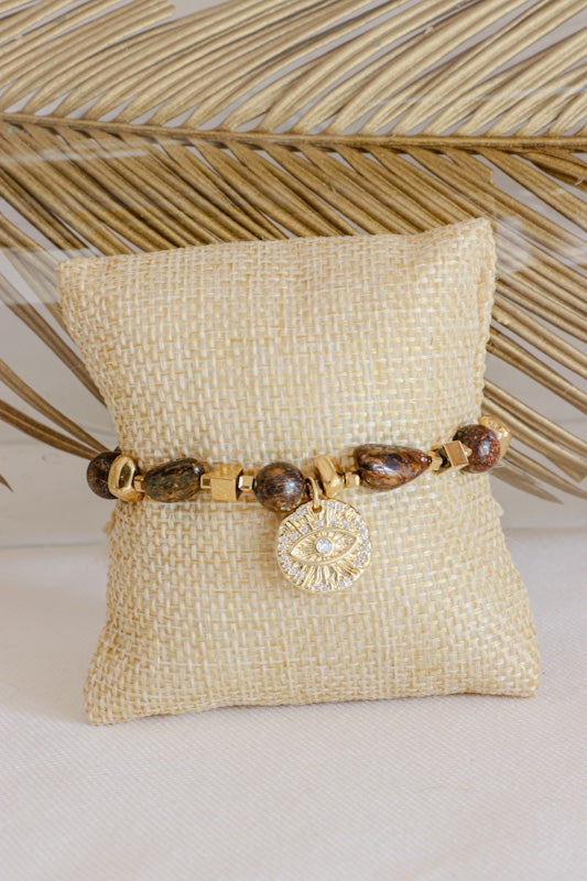 Bracelet SADHANA Protection & Stabilité en Bronzite