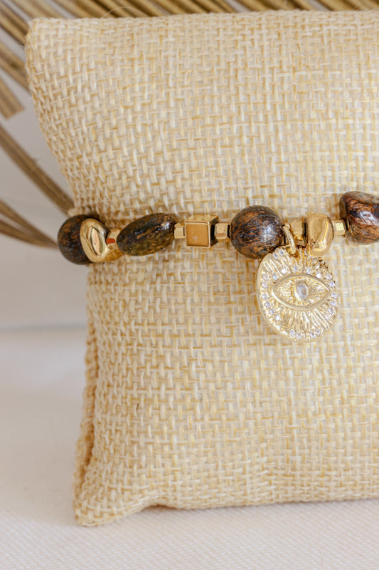 Bracelet SADHANA Protection & Stabilité en Bronzite