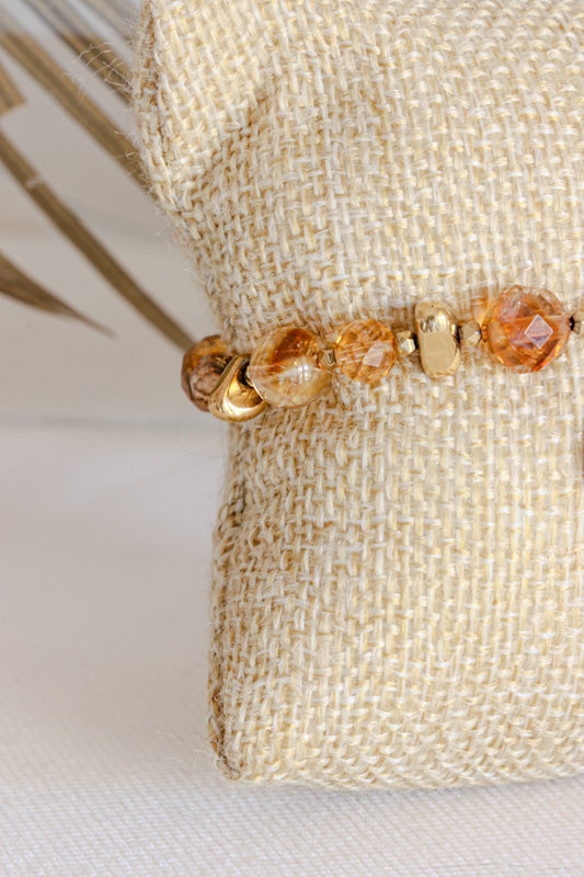 Bracelet LAKSHMI Abondance & Énergie Positive en Citrine
